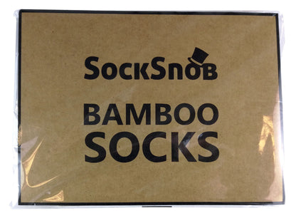 4 PAIRS Mens Bamboo Crew Socks - CR1 (7-11 UK / Natural)