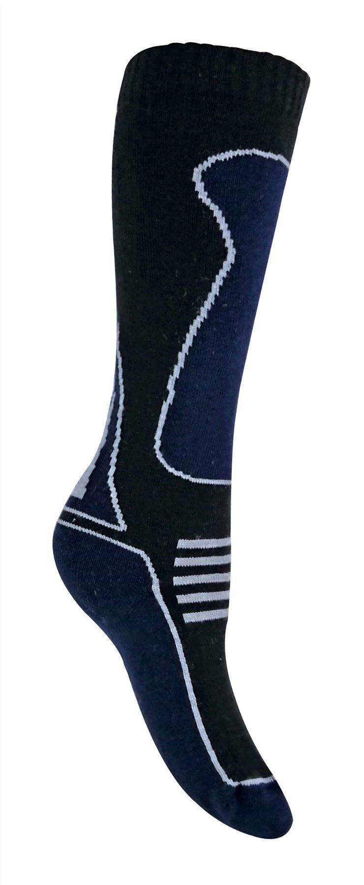 4 Pairs Children's Knee High Wool Ski Socks (9-12 UK / SL500 Boys)