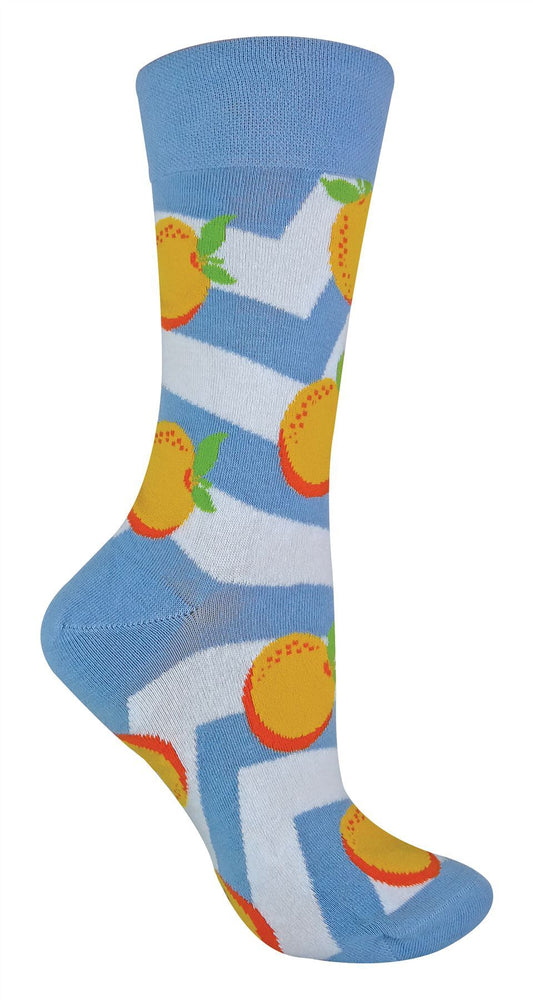 Talkie Socks - Fruit Design Socks (4-8 UK / Orange)