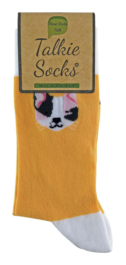 Talkie Socks - Dog / Cat Design Socks (4-8 UK / Cat)