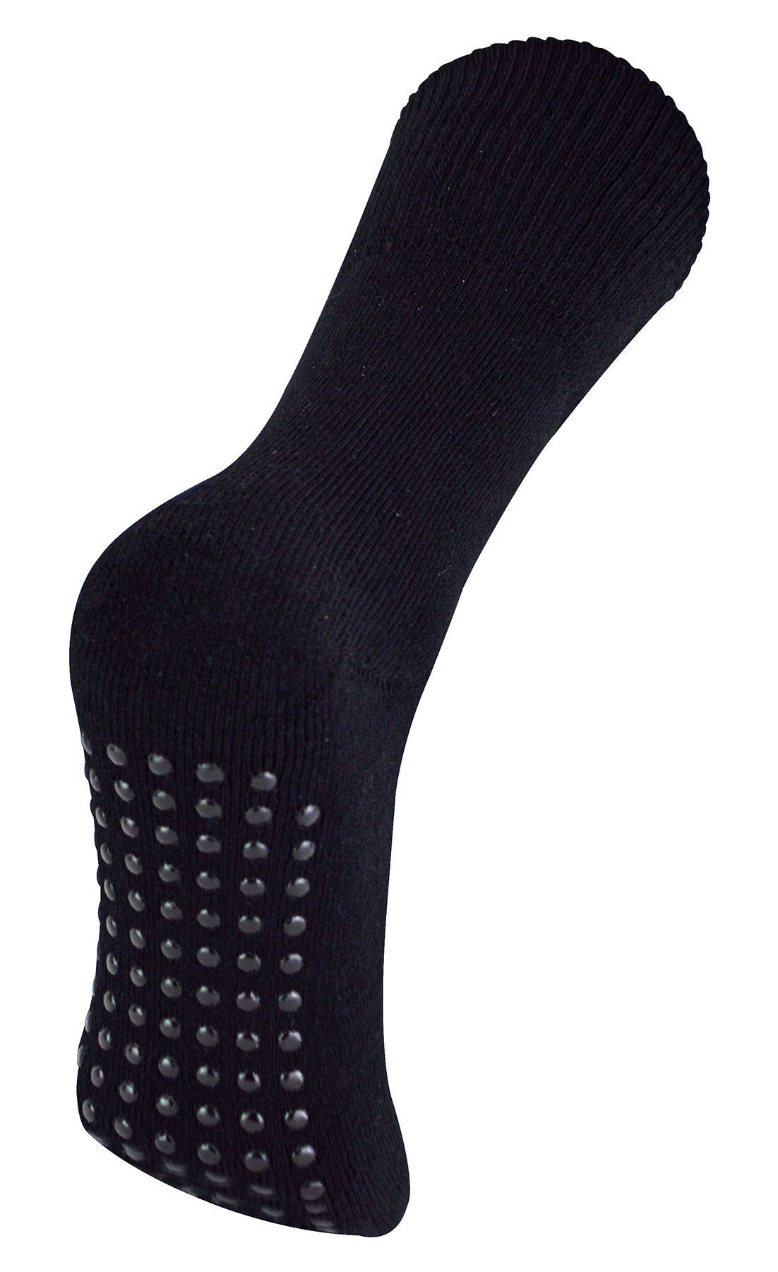 THMO - Bamboo Slipper Socks (7-11 / Black)