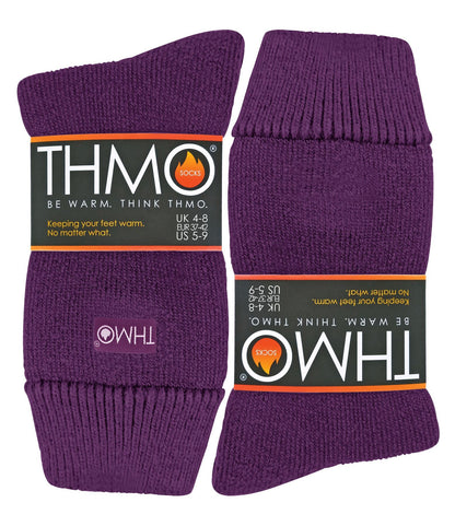 THMO - Ladies Slipper Socks (44 Purple)