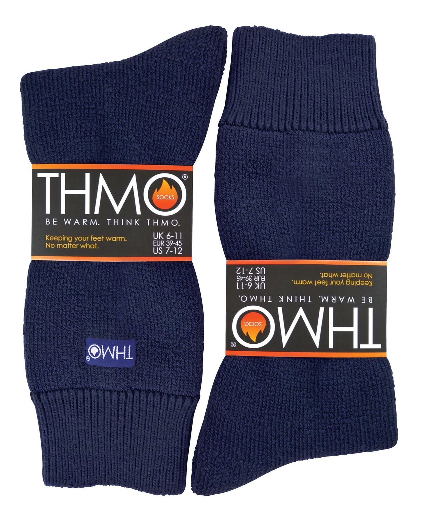 THMO - Mens Slipper Socks (42 Navy)