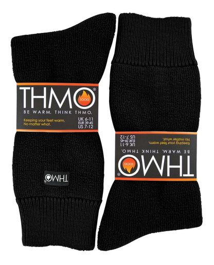 THMO - Mens Slipper Socks (41 Black)