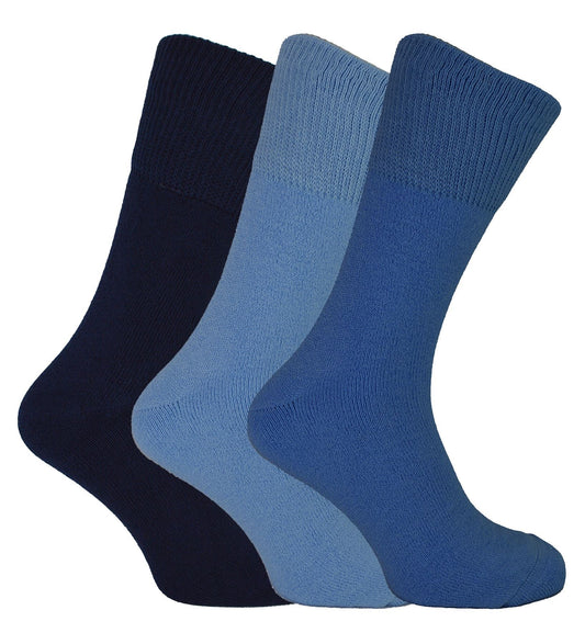 THMO 3 Pack Bamboo Thermal Socks (6-11 / Blue)