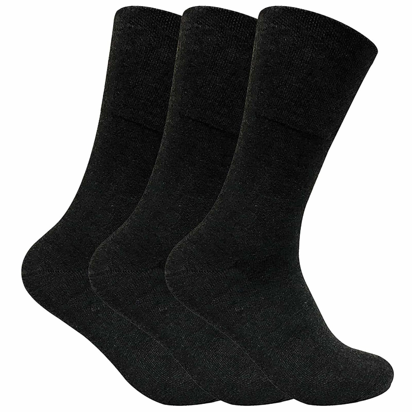 3 Pairs Mens Thermal Diabetic Socks (6-11 UK / THRDIAM01)