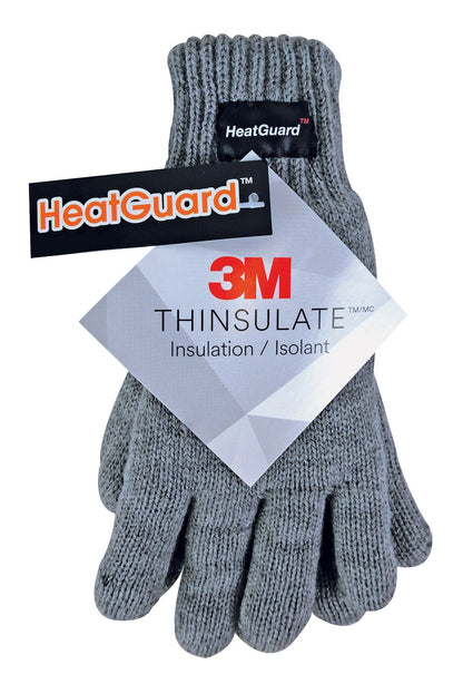 Thinsulate - Children's Knitted Gloves (8-9 Years / Grey)