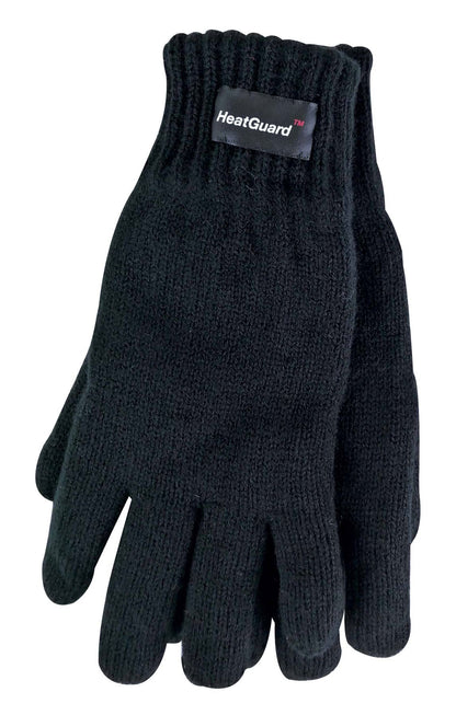 Thinsulate - Children's Knitted Gloves (6-7 Years / Black)