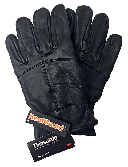 Thinsulate - Leather Gloves (M/L / Black)