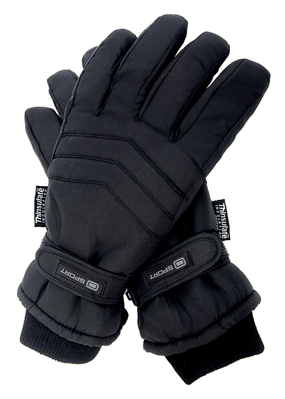 Thinsulate - Ski Gloves (L/XL / Black)