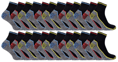 Ultimate SHORT Work Socks 6-11 UK (24 Pairs / SHORT)