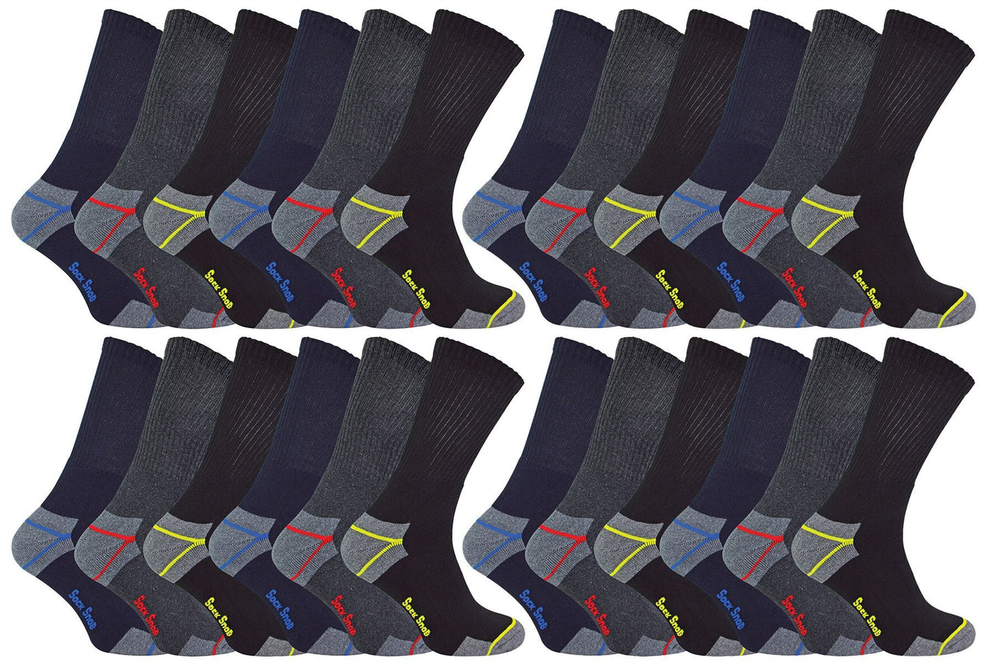 Ultimate Work Socks Bigfoot 12-14 UK (24 Pairs)