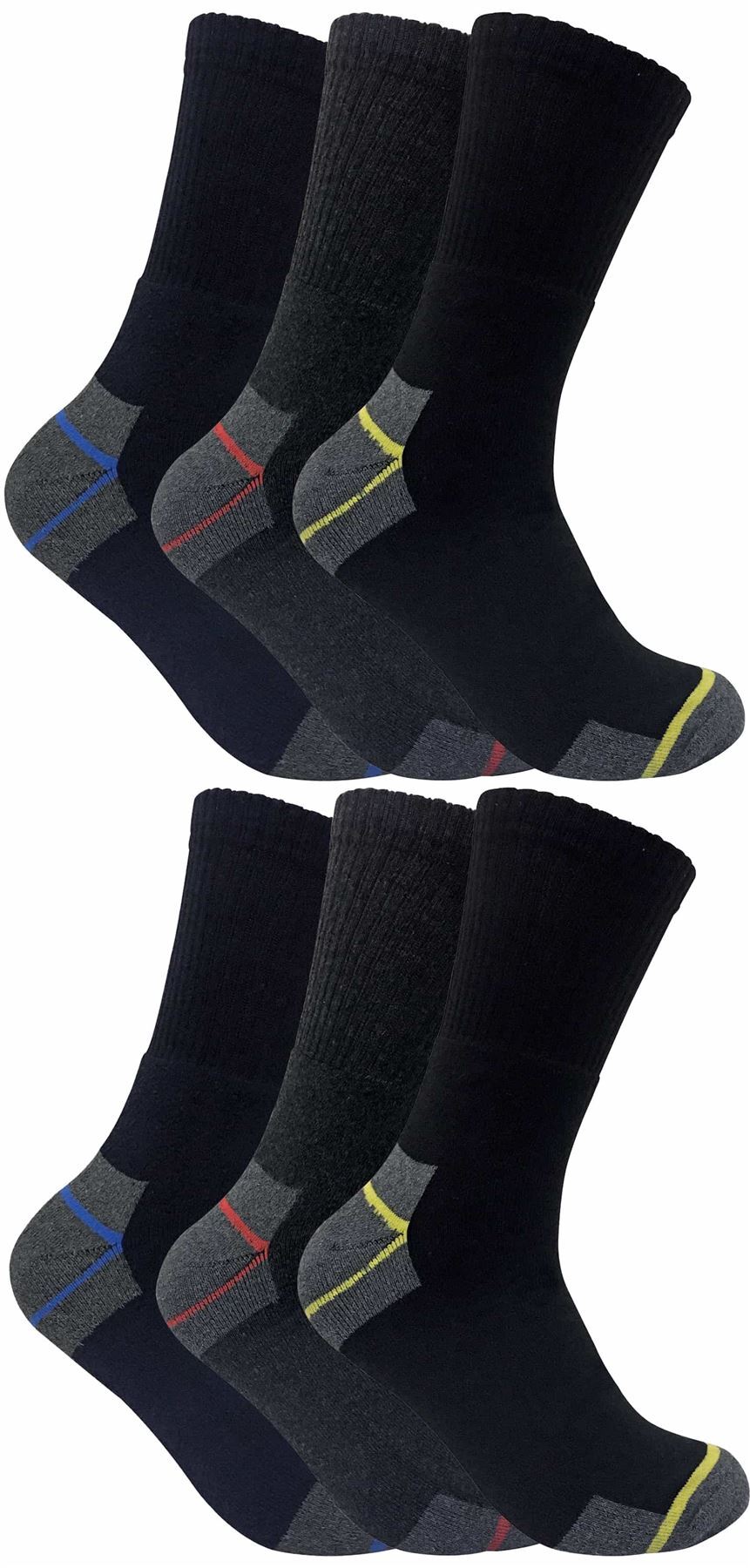 Ultimate Work Socks 6-11 UK (6 Pairs)