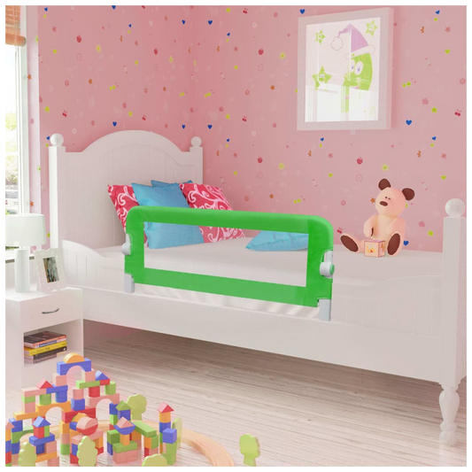 Toddler Safety Bed Rail 2 pcs Green 102x42 cm