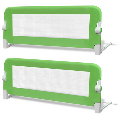 Toddler Safety Bed Rail 2 pcs Green 102x42 cm