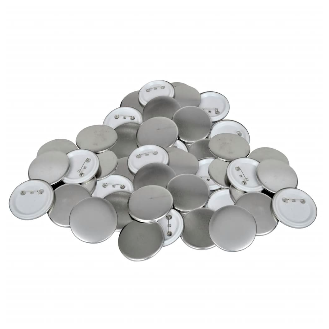 500 pcs PinBack Button Parts 25 mm