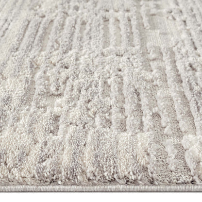 Addie Soft Pile Rug - Light Grey - 200x290