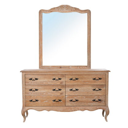 Bali 4pc Set 2 Bedside Dresser Mirror Storage Cabinet Side End Table Oak