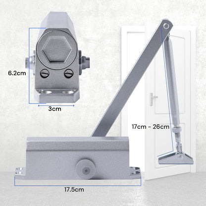 Auto Commercial Door Closers Hydraulic Door Closer for Home  Commercial Door 45-60kg