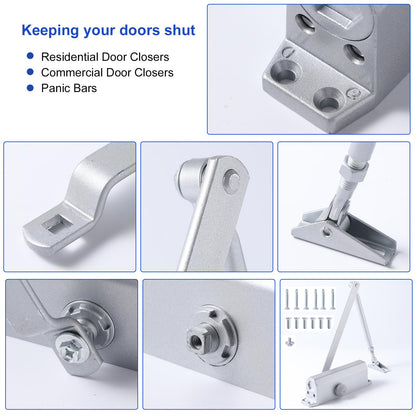 Auto Commercial Door Closers Hydraulic Door Closer for Home  Commercial Door 45-60kg