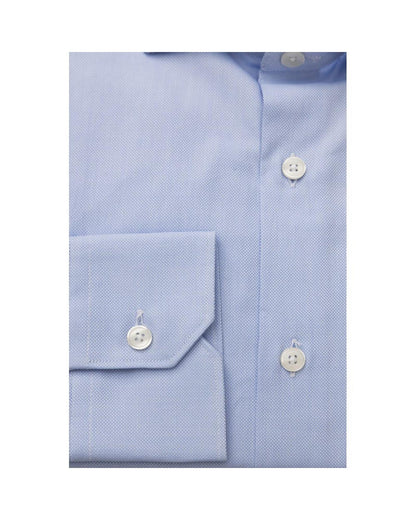 Bagutta Men's Light Blue Cotton Shirt - 2XL