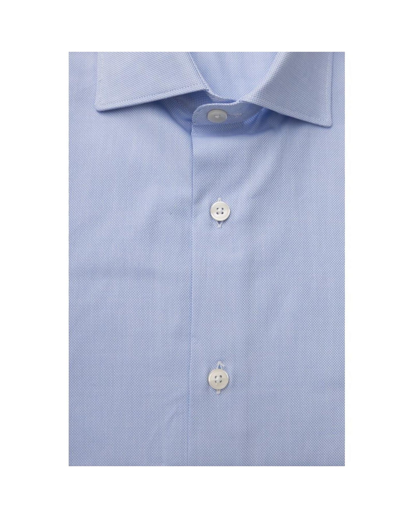 Bagutta Men's Light Blue Cotton Shirt - 2XL