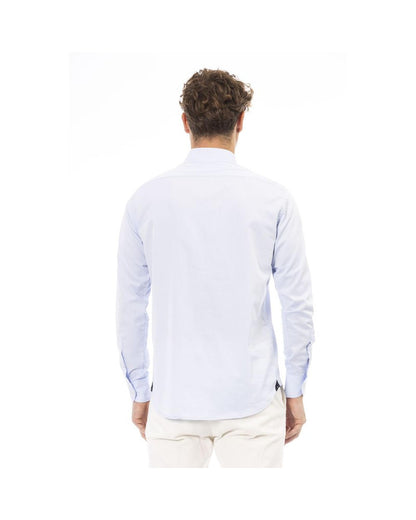 Baldinini Trend Men's Light Blue Cotton Shirt - 44 IT