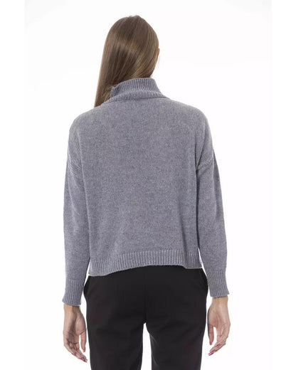 Baldinini Trend Women's Gray Viscose Sweater - M