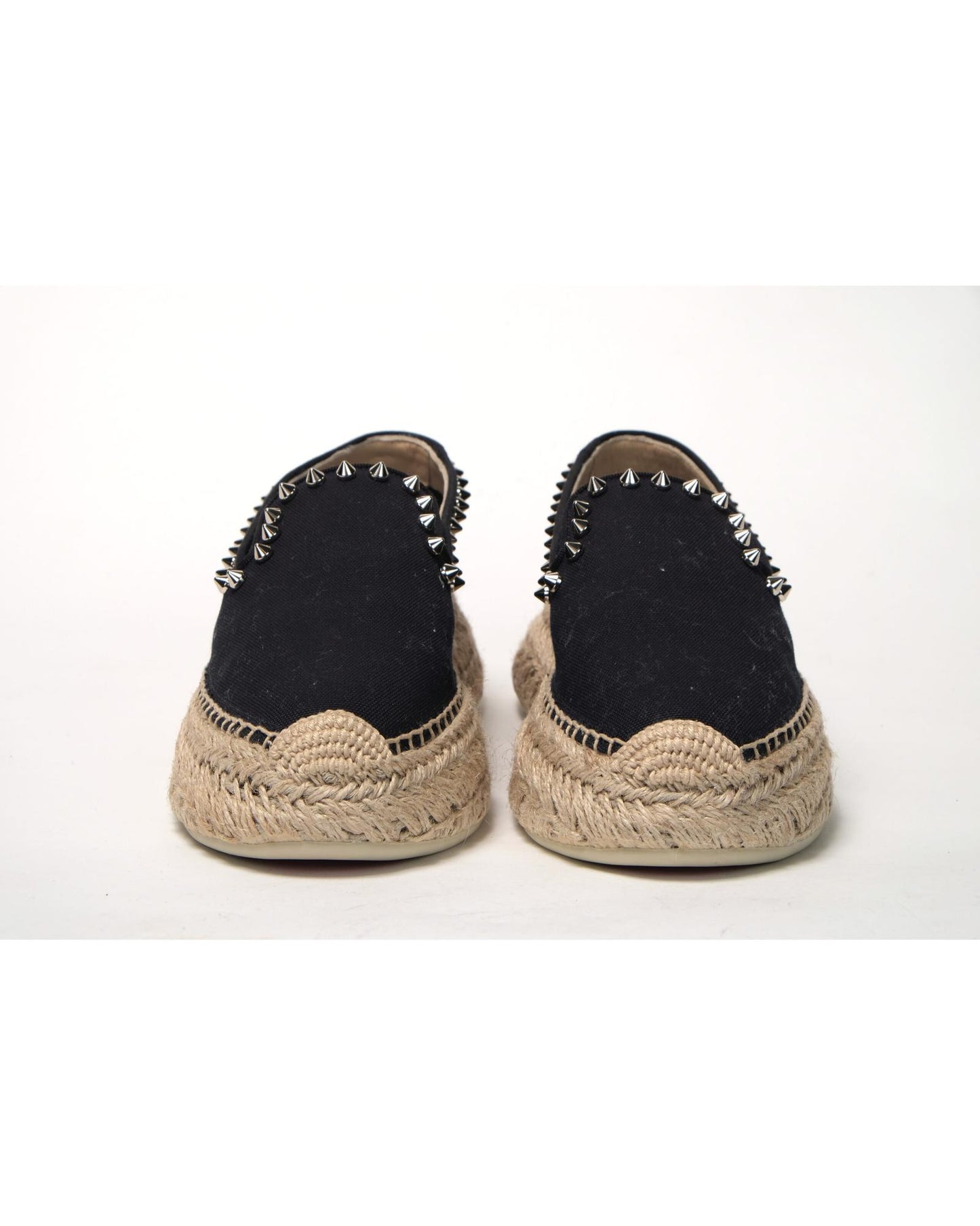 Studded Fabric Platform Espadrille by Christian Louboutin 36 EU Women