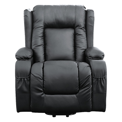 Lift Heated Leather Recliner Electric Massage Chair with USB port