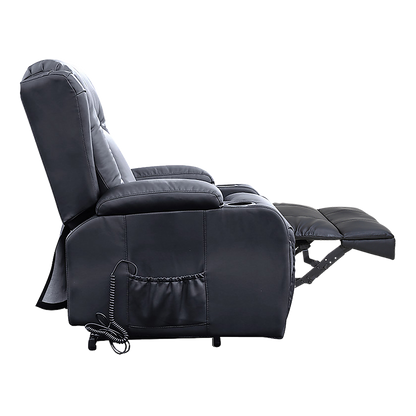 Lift Heated Leather Recliner Electric Massage Chair with USB port