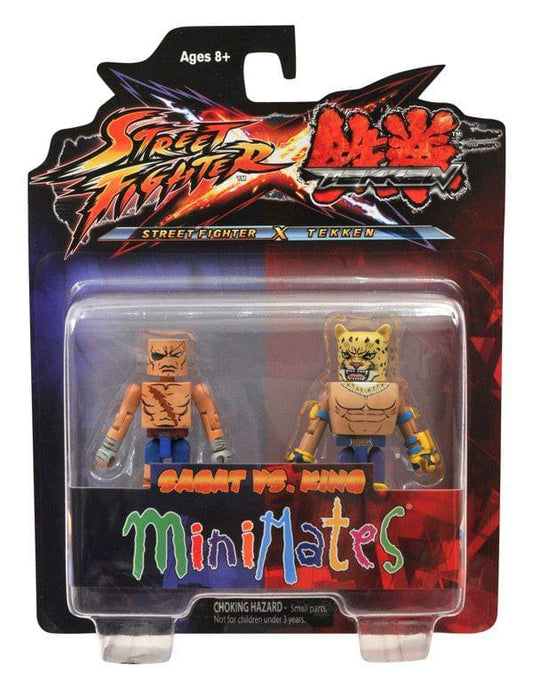 Street Fighter X Tekken Minimates Figure 2 Pack Sagat vs King