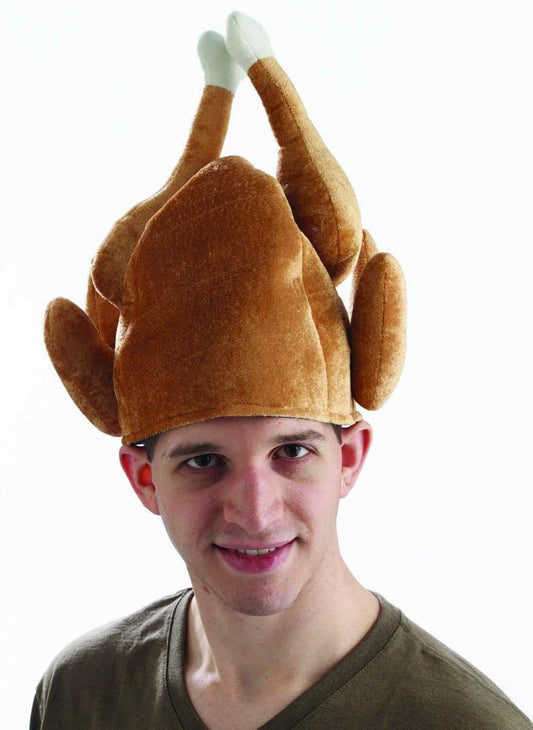 Thanksgiving Roasted Turkey Costume Hat Adult One Size