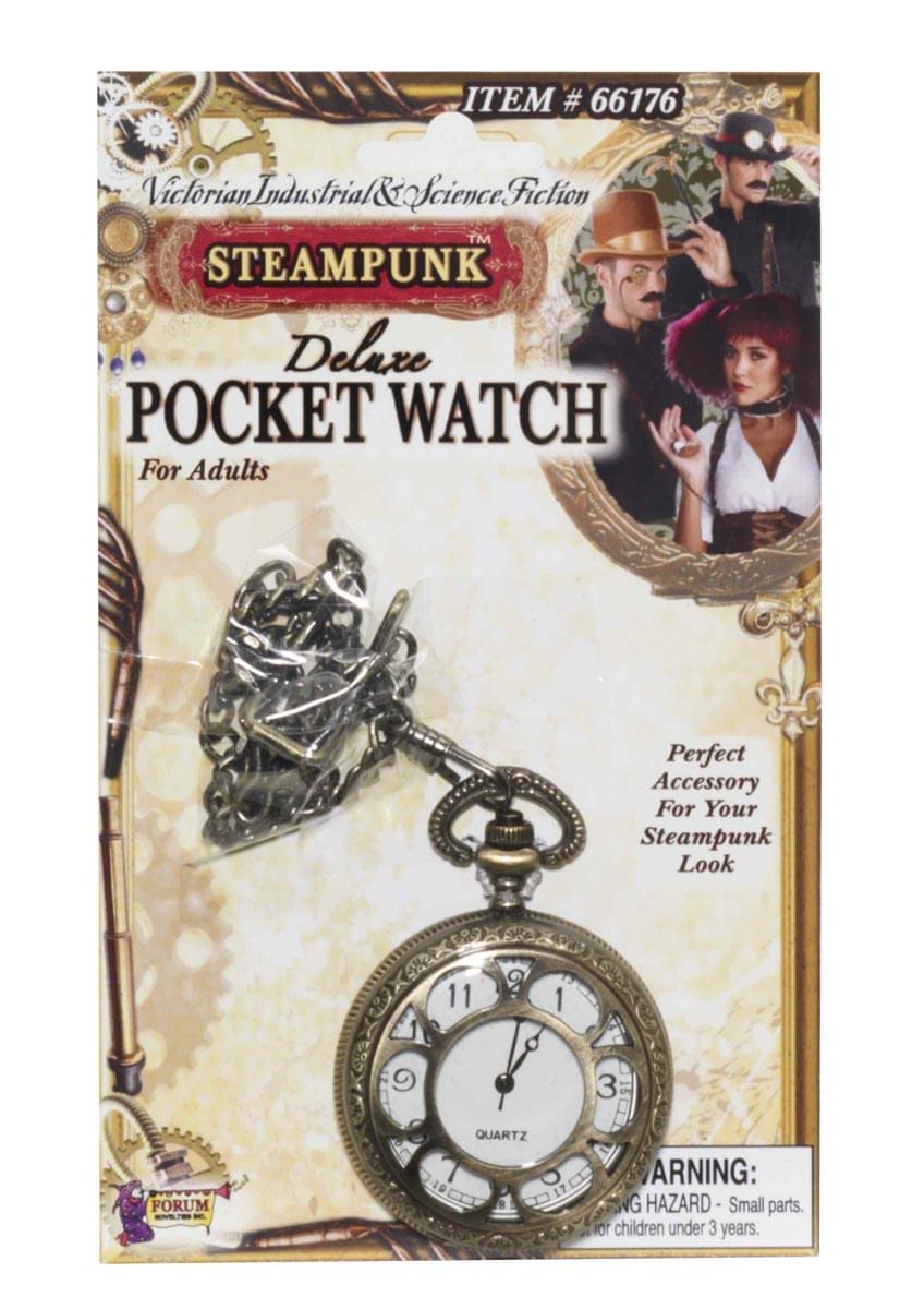 Steampunk Deluxe Pocket Watch Adult Costume Accessory