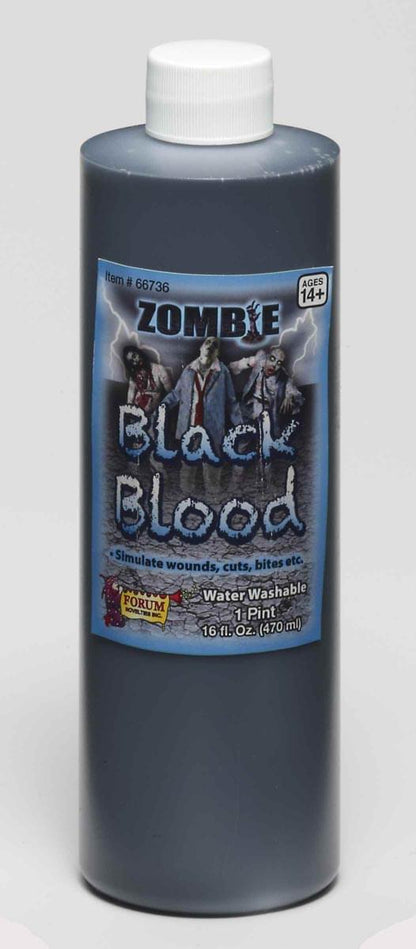 Zombie Black Blood Costume Makeup Accessory