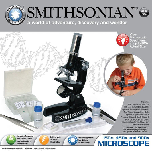 Smithsonian Microscope Set 300X,600X,900X