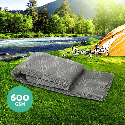 Weisshorn 5M X 2.5M Annex Matting 600 GSM Floor Mats Mesh Caravan Parks Camping