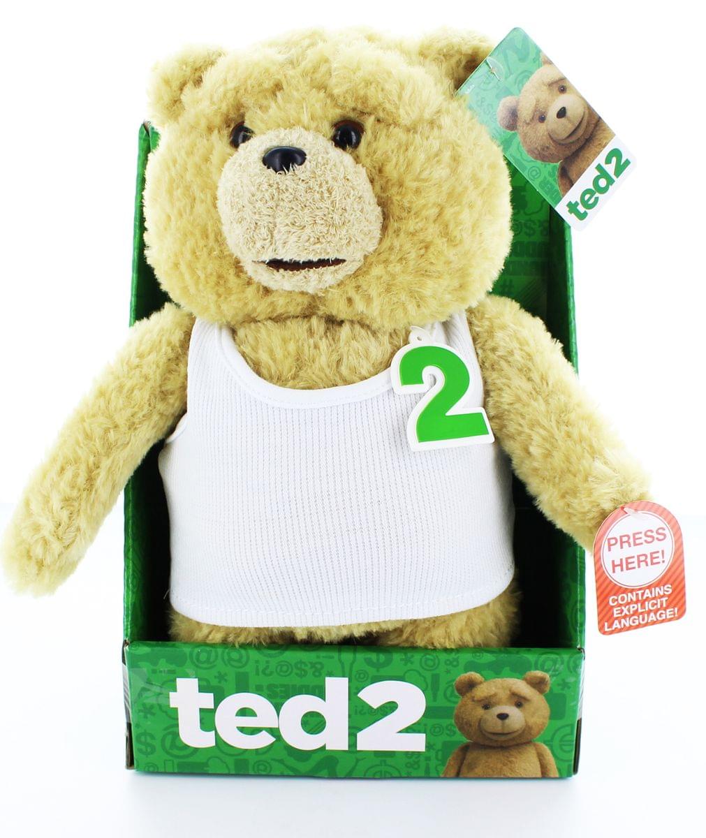 Ted 2 Ted In Undershirt Rated R 11" Talking Plush