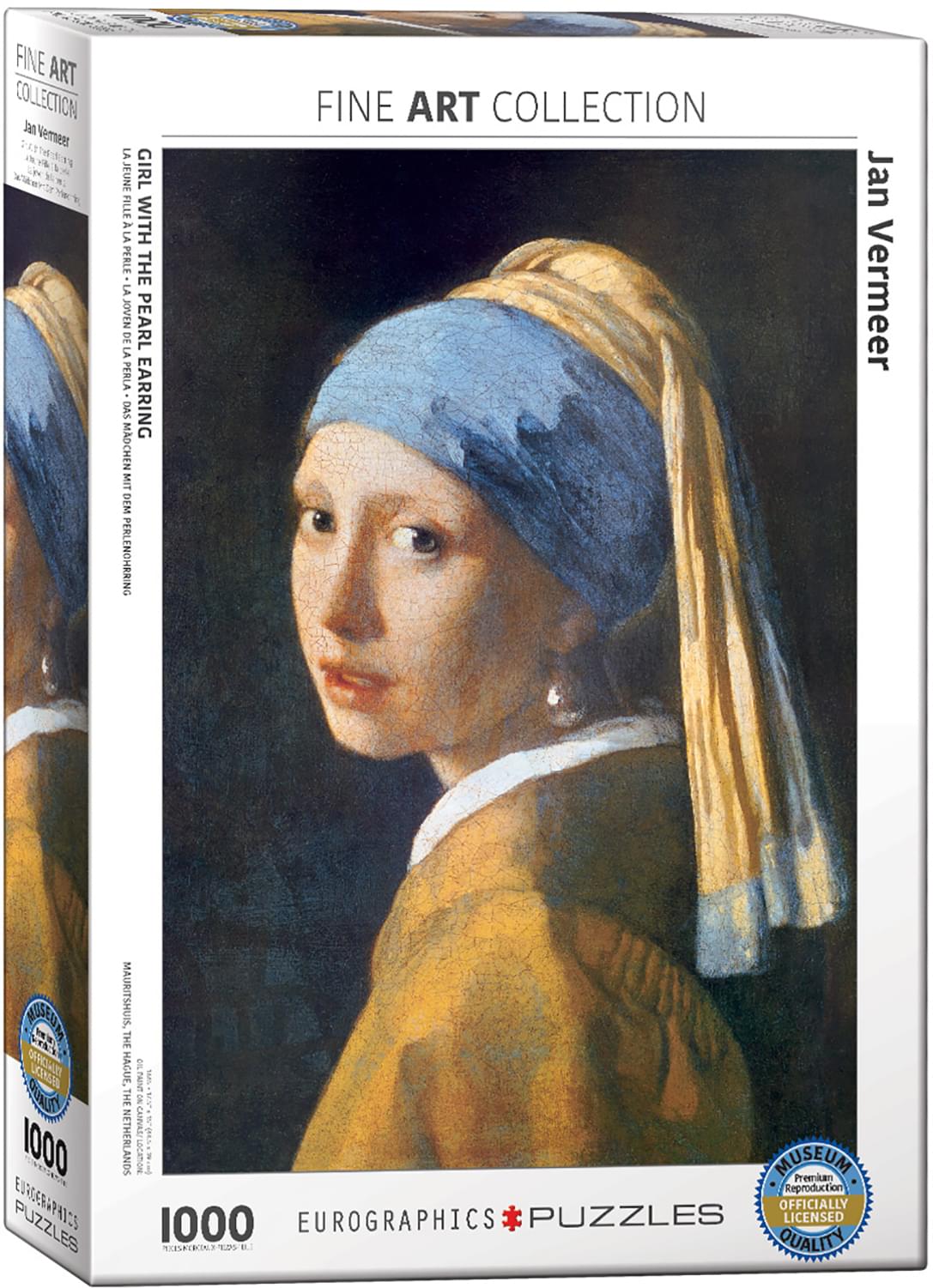 Girl with the Pearl Earring by Jan Vermeer de Delft 1000 Piece Jigsaw Puzzle