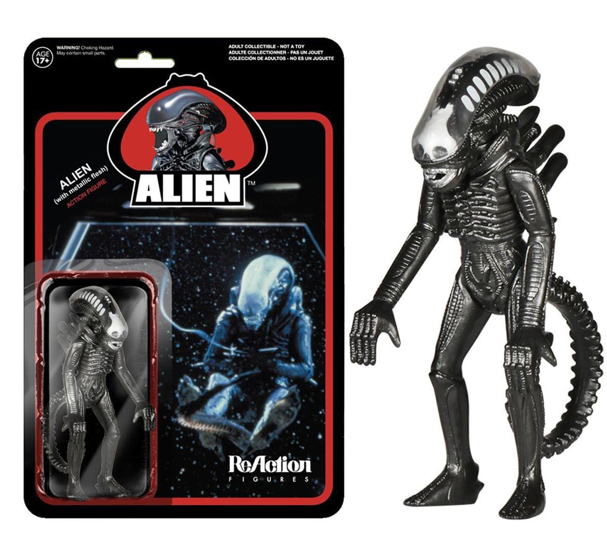 Alien Funko Reaction 3 3/4" Action Figure: Metallic Alien