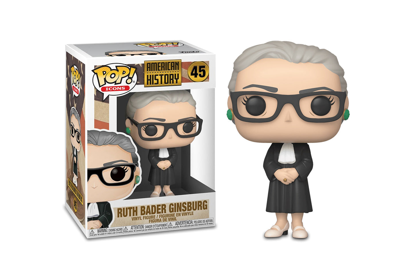 American History Funko POP Icons Vinyl Figure § Ruth Bader Ginsburg