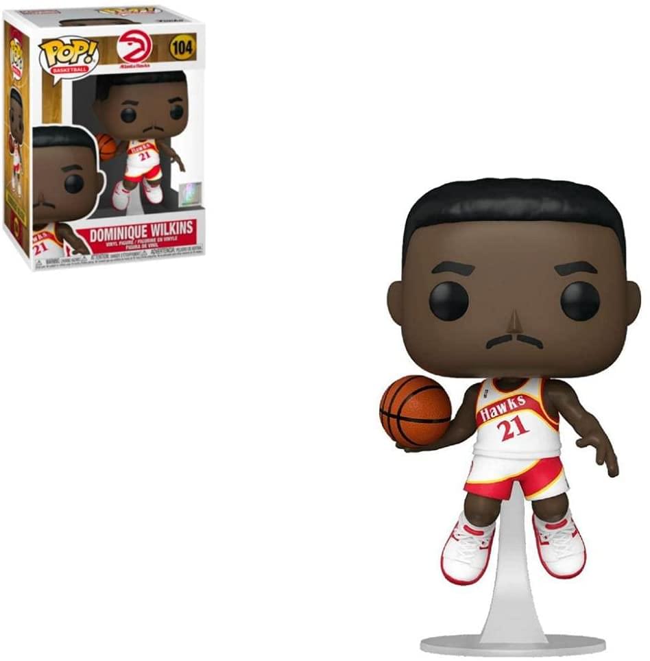 Atlanta Hawks NBA Funko POP Vinyl Figure § Dominique Wilkins (Home Jersey)