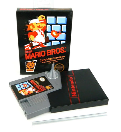 Super Mario Bros NES Cartridge Flask § Licensed Nintendo Merchandise 5oz