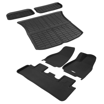 Weisshorn Car Rubber Floor Mats for Tesla Model Y Trunk Toolbox Cargo Mat Carpet