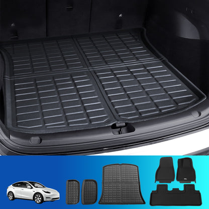 Weisshorn Car Rubber Floor Mats for Tesla Model Y Trunk Toolbox Cargo Mat Carpet