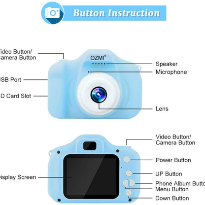 Mini Digital Children Camera Kids Camera 2.0" LCD Toy 32G Card HD