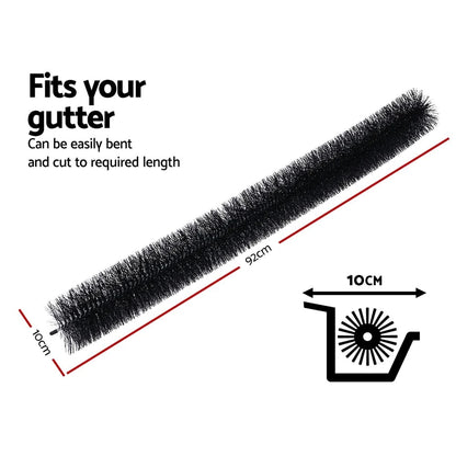 24Pcs 94x10cm Heavy Duty Gutter Brush Guard Length Leaf Twigs Filter Home Garden