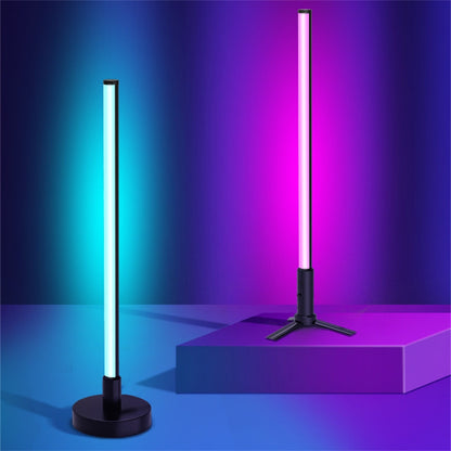 40CM RGB LED Bedside Table Floor Corner Lamp TV Cabinet Light Stand Gaming Decor