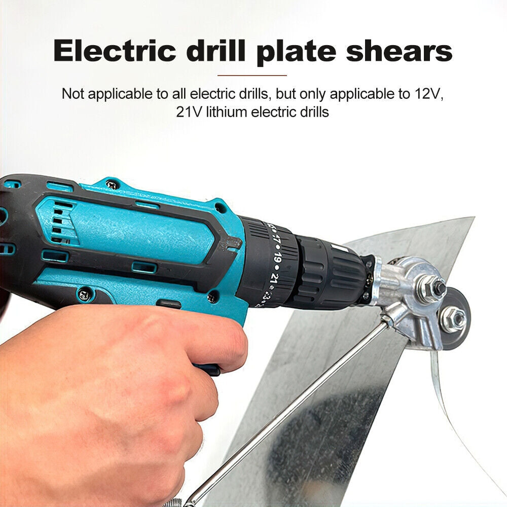 AU Electric Drill Plate Cutter Sheet Metal Nibbler Precise Cutting Sheet Cutter