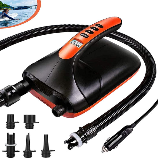 20PSI High Pressure Electric Air Pump Dual Stage for Inflatable Boat SUP Airbed